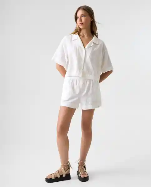 Camisa Mujer Crudo Talla S 612G007_CRU110606