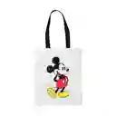 Miniso Bolsa Para Compras Mickey Mouse Mediana Blanca