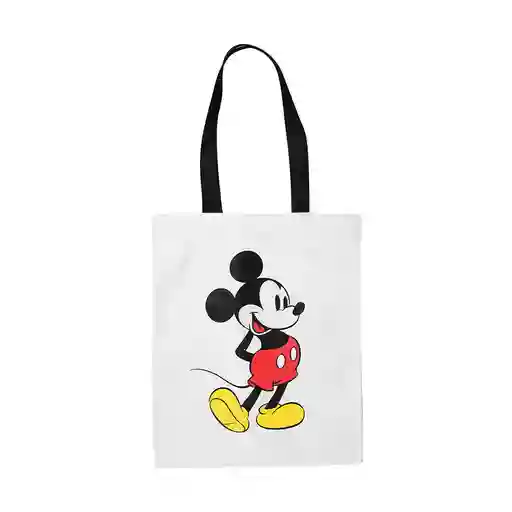 Miniso Bolsa Para Compras Mickey Mouse Mediana Blanca