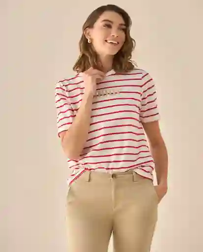 Camiseta Rojo Tango Oscuro Talla L 603G014 Esprit