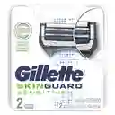 Gillette Repuesto Cuchilla Afeitar Skinguard Con Piel Sensible