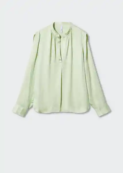 Blusa Clarita Verde Talla M Mujer Mango