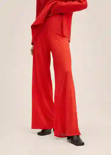 Pantalón Gorri Rojo Talla S Mujer Mango