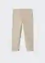 Pantalón Piccolo Beige Talla 08 Niños Mango