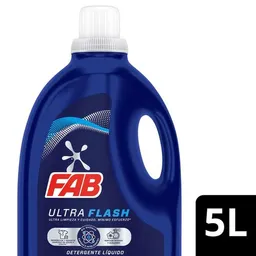Fab Detergente Líquido Ultra Flash 5 L