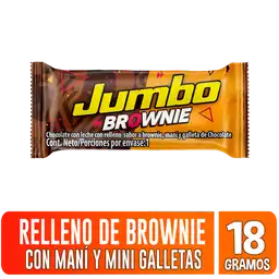 Jumbo Barra de Chocolate Relleno con Brownie Maní y Galleta