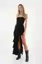 Vestido Largo Brooke Negro Talla 02 M