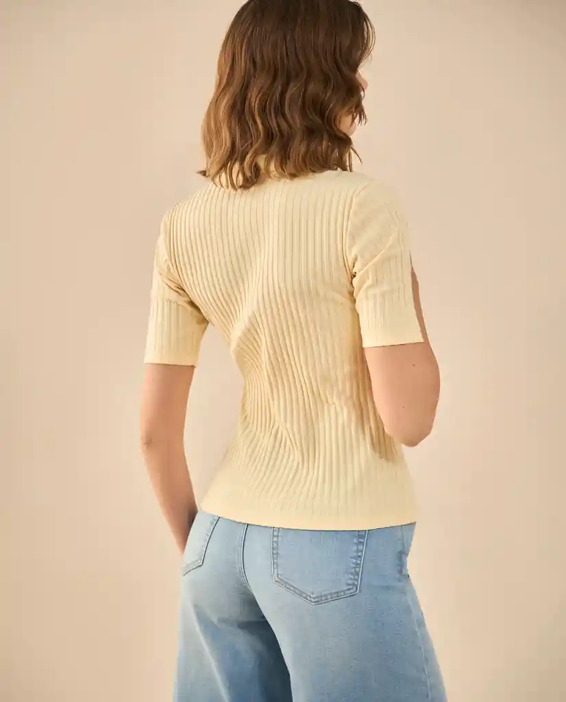 Camiseta Amarillo Venecia Claro Talla S 602G020 Esprit