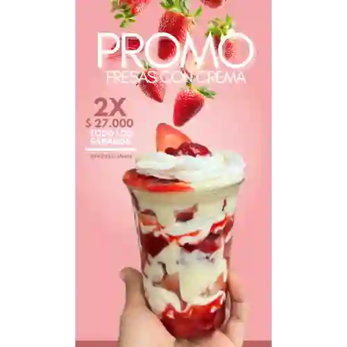 Fresas con Crema