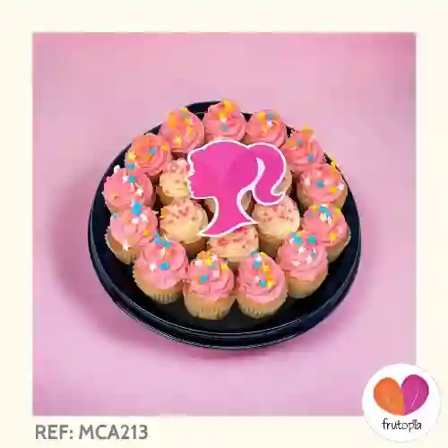 Minicupcakes X 20 Barbie Mca213