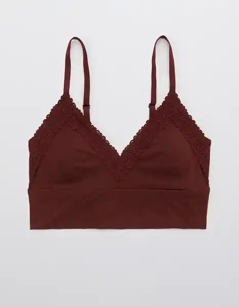 Bralette Aerie Vinotinto Talla Medium American Eagle 26933178