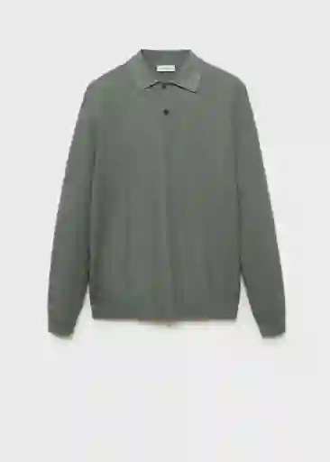 Camiseta Polo Tens Musgo Talla L Hombre Mango