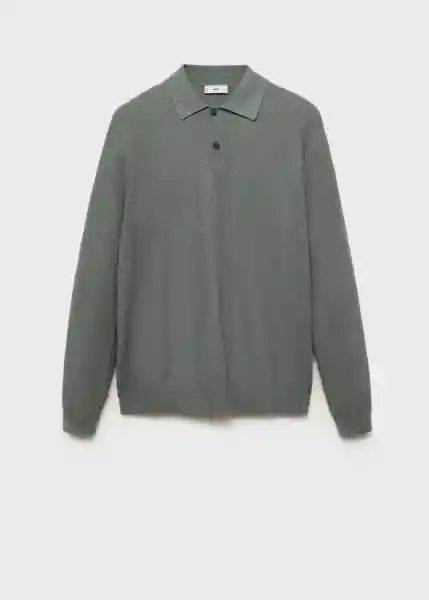 Camiseta Polo Tens Musgo Talla L Hombre Mango