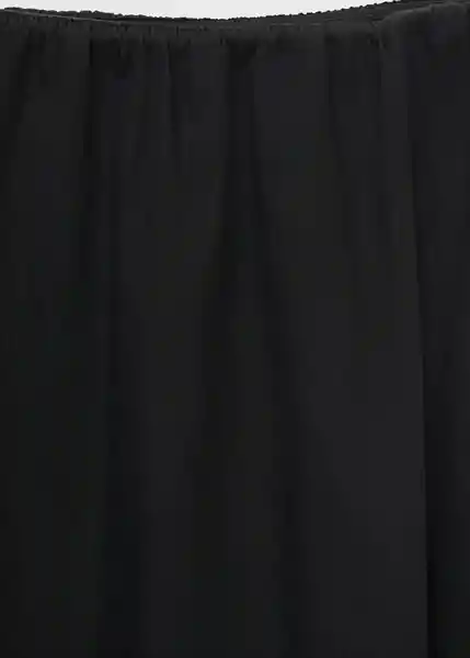 Falda Creta Negro Talla M Mujer Mango