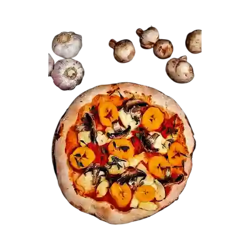 Pizza Madurito con Champiñones (Vegano)