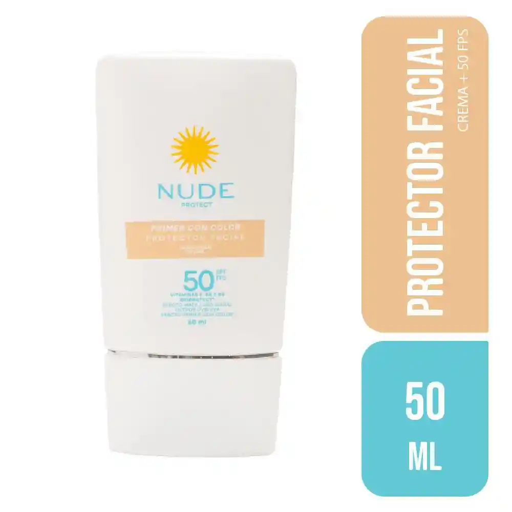 Nude Protector Solar Facial con Color SPF 50