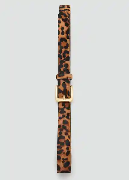Cinturón Leo2 Marron Talla S Mujer Mango