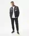 Chaqueta Racing Aviator Masculino Gris Galaxia Talla M Chevignon