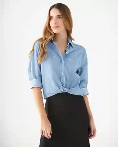 Camisa Azul Claro Cielo Limpio Talla XL 419F039 Esprit
