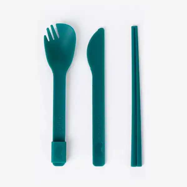 Beanto Set de Cubiertos Verde Azul