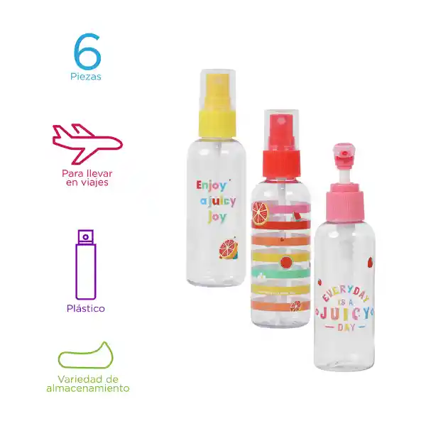 Kit de Botellas de Viaje Enjoy a Juicy Joy Miniso