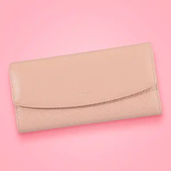 Cartera Para Mujer Grande Perlitas Rosa Miniso