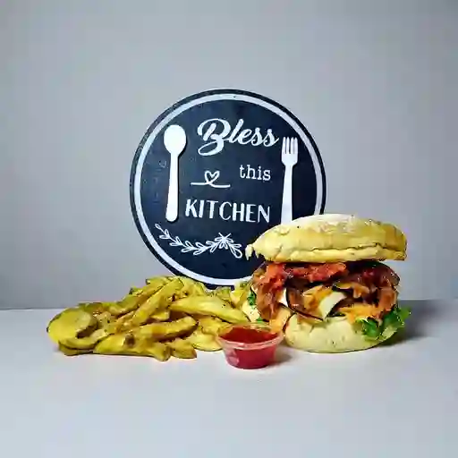 Hamburguesa Artesanal + Papas