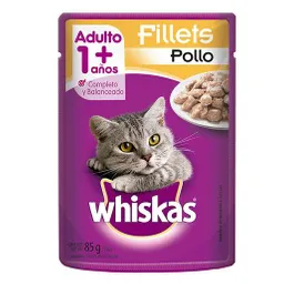 Whiskas Alimento Para Gato Húmedo Adulto Filletes Pollo