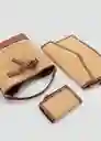 Billetera P Mateo Cuero Talla 99 Mujer Mango