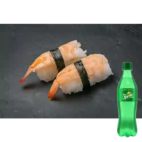 Combo Nigiri Langostino + Sprite Original 400 ml