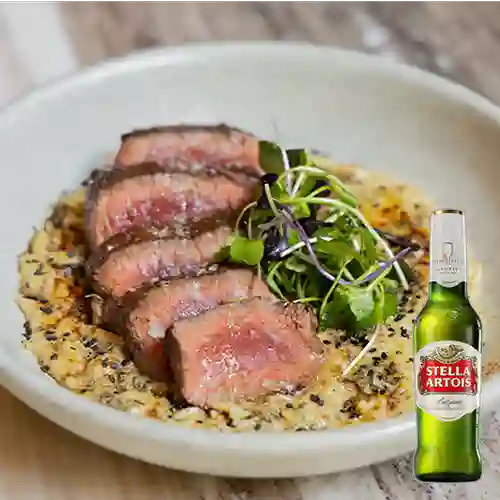 Combo Lomo Cremoso + Stella Artois 330 ml