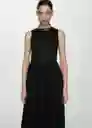 Vestido Caldera-A Negro Talla L Mujer Mango