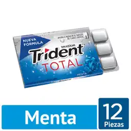 Trident Goma de Mascar con Sabor a Menta Total