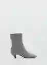 Botines Luna Gris Talla 40 Mujer Mango