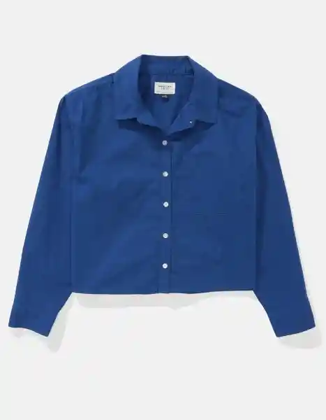 Camisa Mujer Azul Talla Medium 6409425 American Eagle