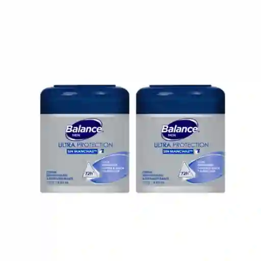 Desodorante Balance Crema Pote Ultra Protection Hombre 2x100Gr