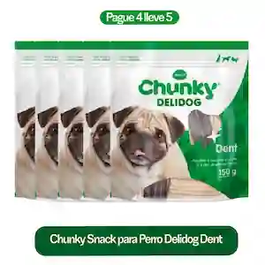5 x Chunky Snack Para Perro Delidog Dent