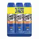 Desodorante Hombre Antitranspirante Speed Stick Spray 91g x3