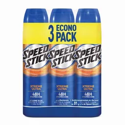 Desodorante Hombre Antitranspirante Speed Stick Spray 91g x3