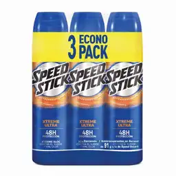 Desodorante Hombre Antitranspirante Speed Stick Spray 91g x3