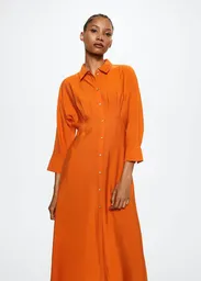 Vestido Ameliel-W Naranja Talla Xs Mujer Mango