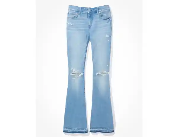 Jean Flare de Mujer Azul Talla 2 REGULAR American Eagle