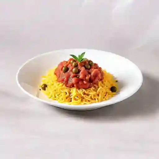 Crispy rice lomo