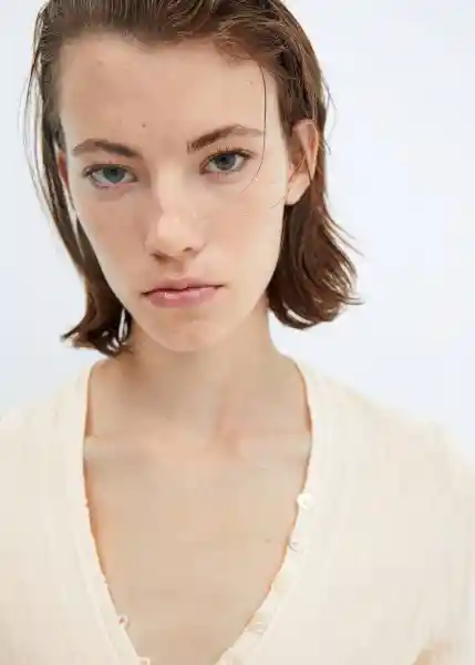 Cárdigan Rikki Crudo Talla XL Mujer Mango