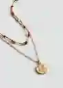 Collar Jansen Oro Talla 99 Mujer Mango
