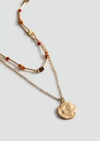 Collar Jansen Oro Talla 99 Mujer Mango