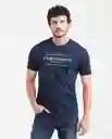 Camiseta Authentic Azul Dark Ultra Oscuro T. XL Chevignon