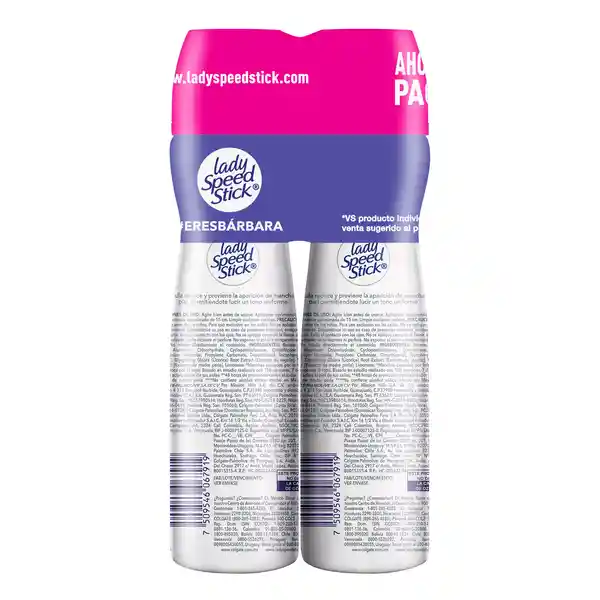 Desodorante Mujer Lady Speed Stick Derma + Aclarado 91 g x 2 Und