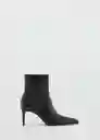 Botines Lluvia Negro Talla 40 Mujer Mango