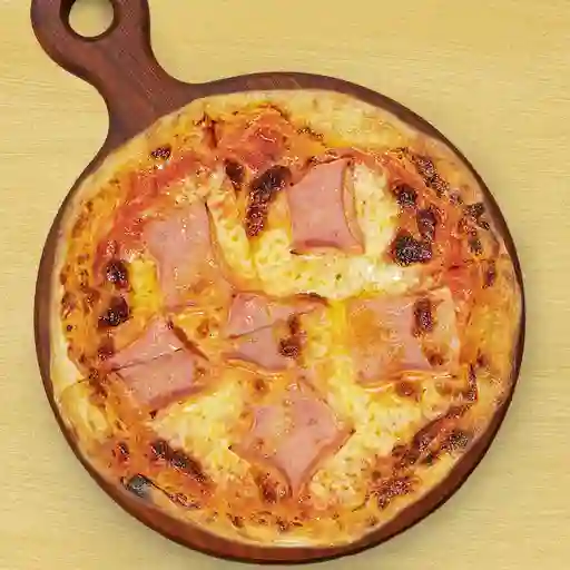 Pizza jamon y queso med